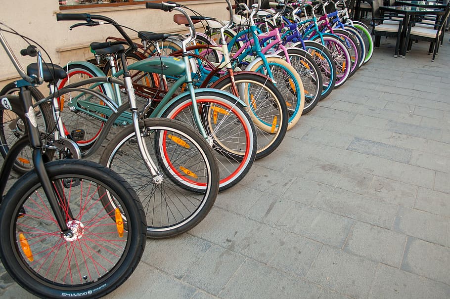 bicycle, rainbow, coloring, transportation, land vehicle, mode of transportation HD wallpaper