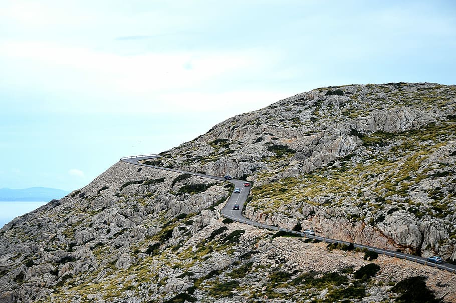 Mallorca, Mountains, Streets, Spain, rock - object, outdoors HD wallpaper