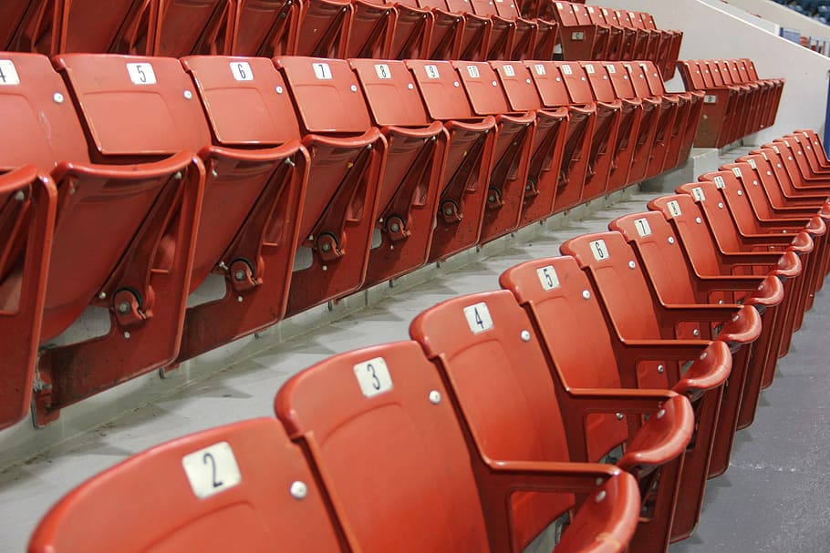 Seat, Stadium, Arena, Empty, Event, plastic, chair, seating HD wallpaper