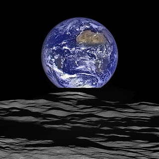planet earth, space, moon, horizon, nasa, spacecraft, orbit HD wallpaper