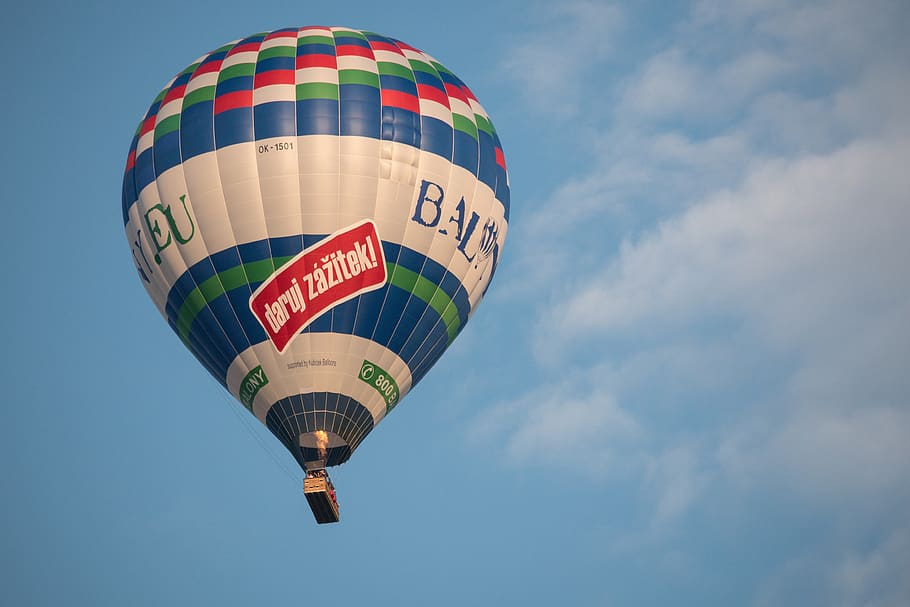 travel, balloon, sky, flying, air vehicle, multi colored, cloud - sky HD wallpaper