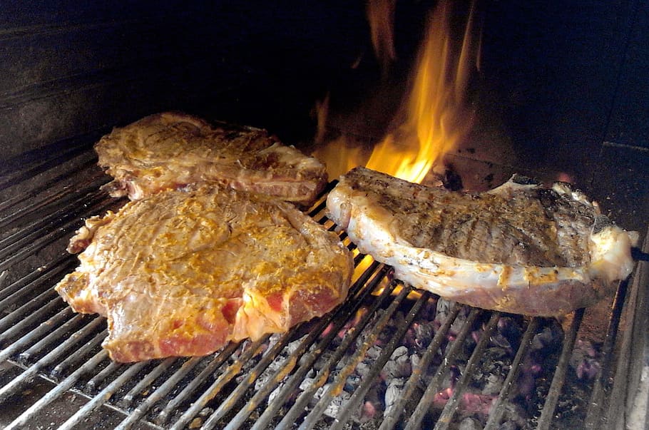 meat, roast, cook, beef, steak, fiorentina, foods, succulent HD wallpaper