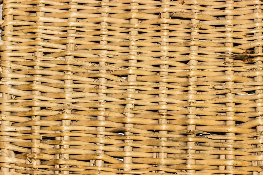 brown wicker board, basket, braid, background, texture, natural material HD wallpaper