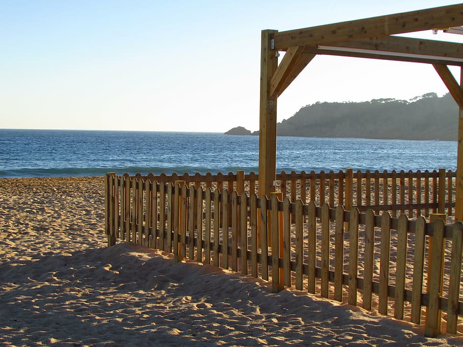 beach, sea, sand, costa, view, garden, vacuum, tourism, beach sand HD wallpaper
