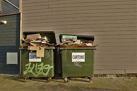 Dustbin, Garbage, Waste, Ton, waste disposal, text, day, communication HD wallpaper