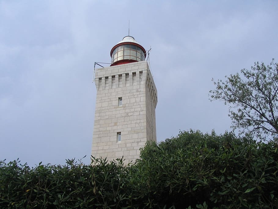 antibes, lighthouse, landscape, plant, tower, architecture HD wallpaper