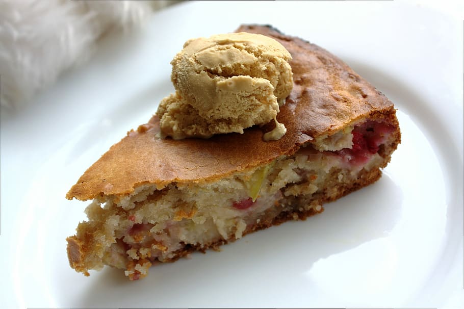 Cake, Apple Pie, Kitchen, Dessert, ice cream, backed, food and drink HD wallpaper