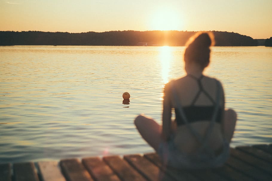 nature, people, alone, blurred, calm, calmness, contemplation HD wallpaper