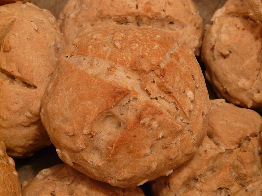 Roll, Bread, Bake, Eat, Food, arouse, homemade, food and drink HD wallpaper