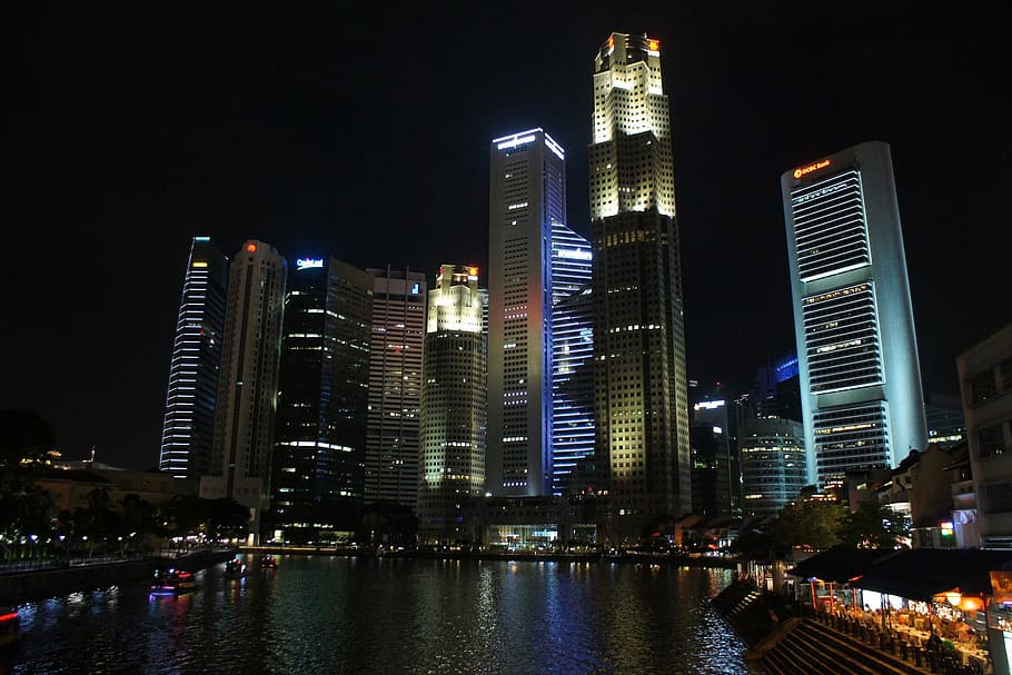 high-rise building during daytime, night, architecture, cityscape HD wallpaper