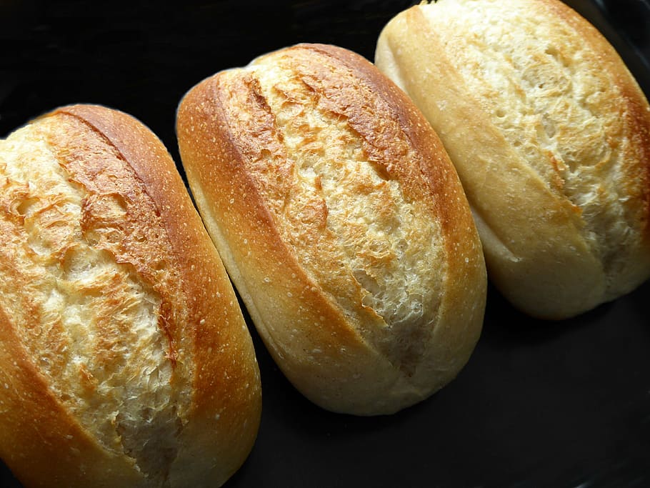 baked, roll, breakfast, crispy, baked goods, frisch, food, bread HD wallpaper
