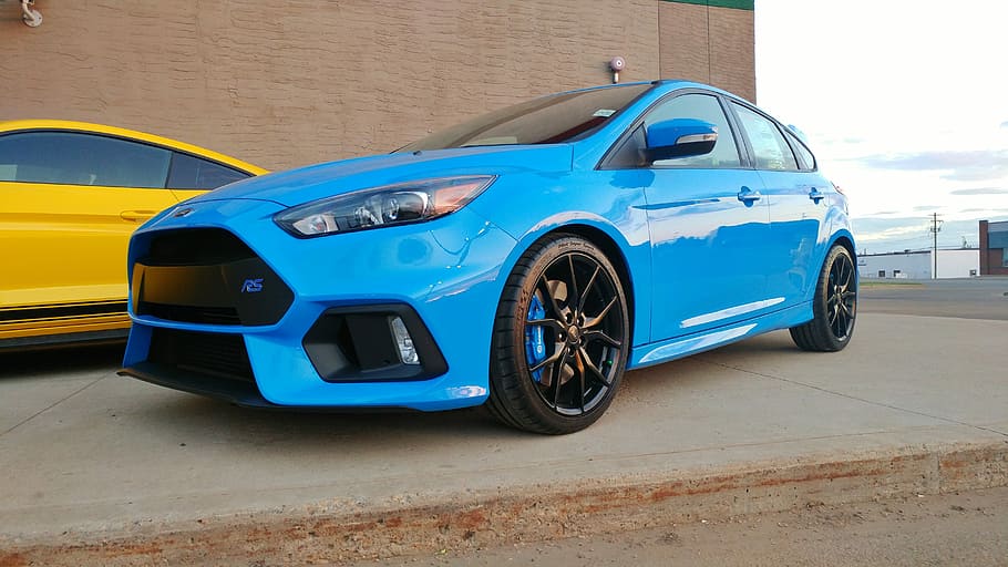 car, ford, rs, blue, new, fast, clean, shiny, wheel, ride, mode of transportation HD wallpaper