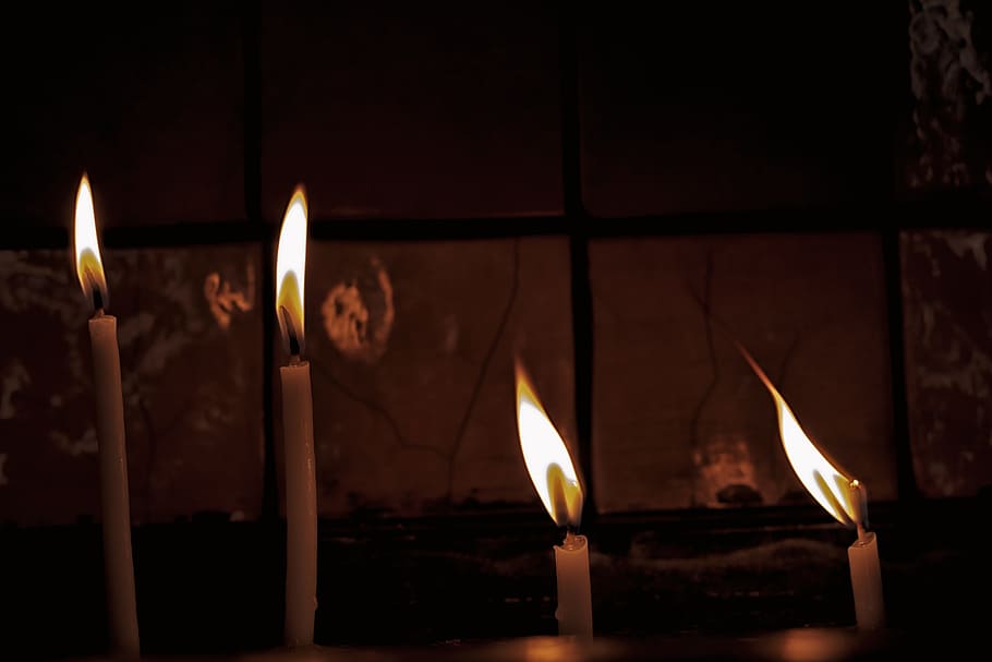 candle, light, macro, ali, hot, in the dark, yellow, background HD wallpaper