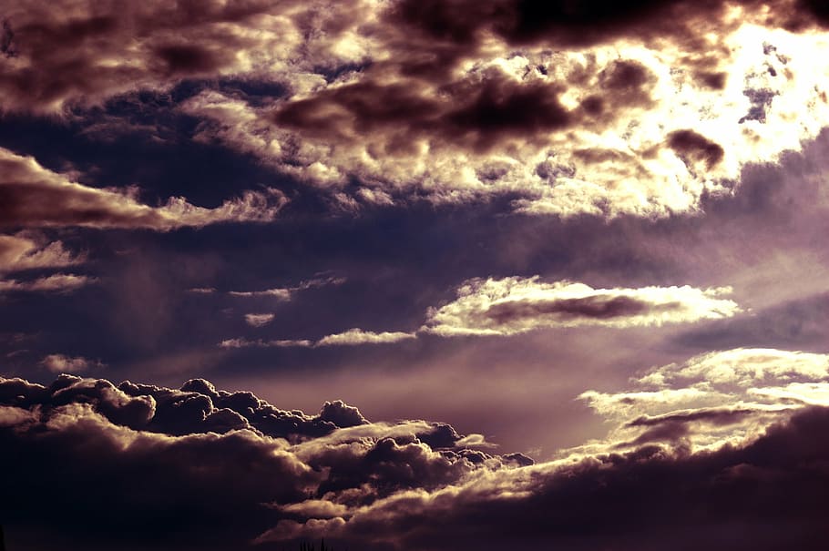 cloud, dramatic, sky, clouds sky, sky clouds, blue, weather HD wallpaper