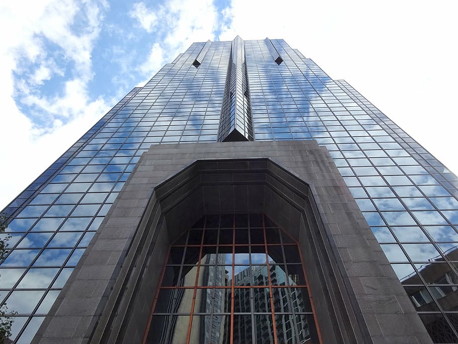 skyscraper, building, architecture, city, urban, business, modern building HD wallpaper