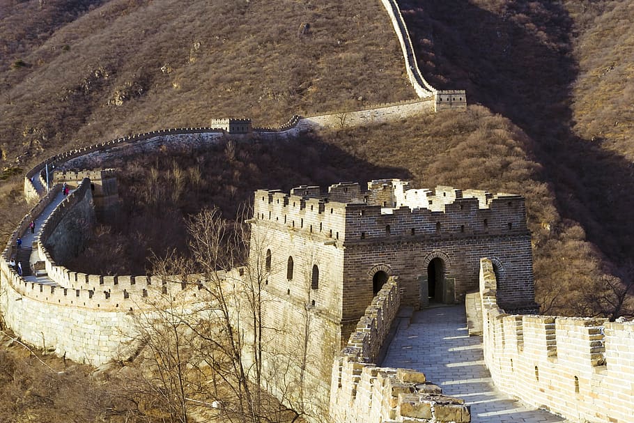 Great Wall of China, beijing, the great wall, the city walls, HD wallpaper