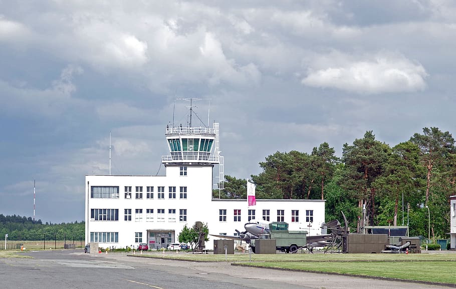 airport, tower, control tower, flying, air traffic, military