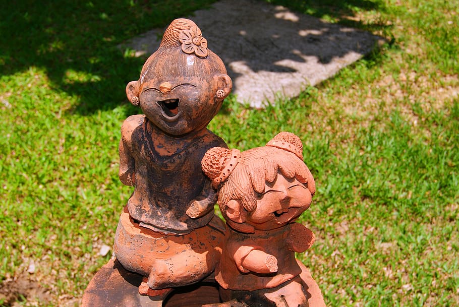 tai, flirtatious, action figures, statue, sculpture, cultures HD wallpaper