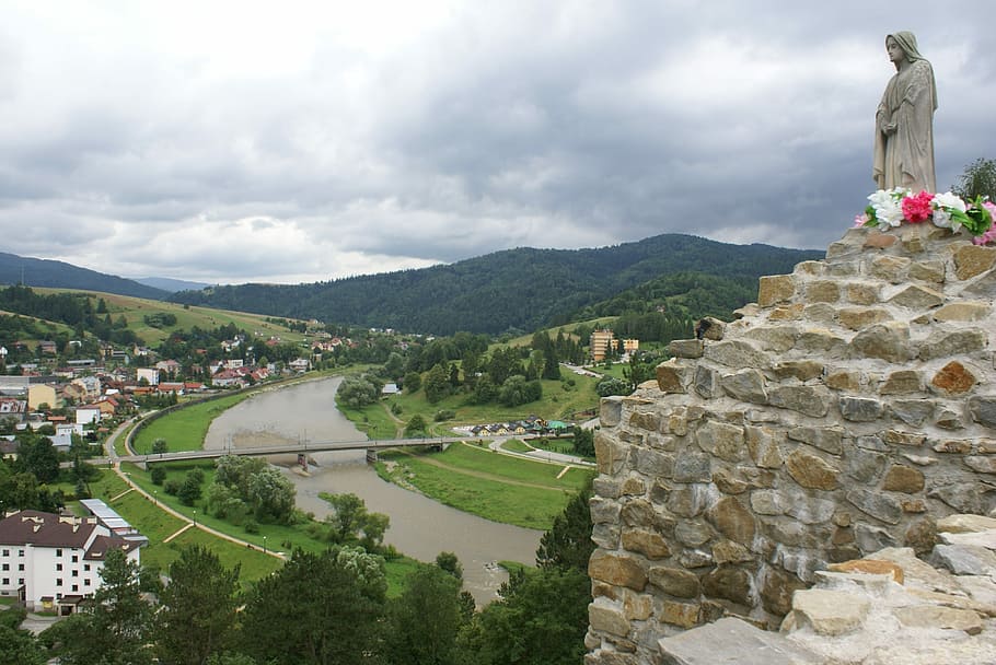 River, Figure, View, Area, mary, the area, muszyna, poprad HD wallpaper