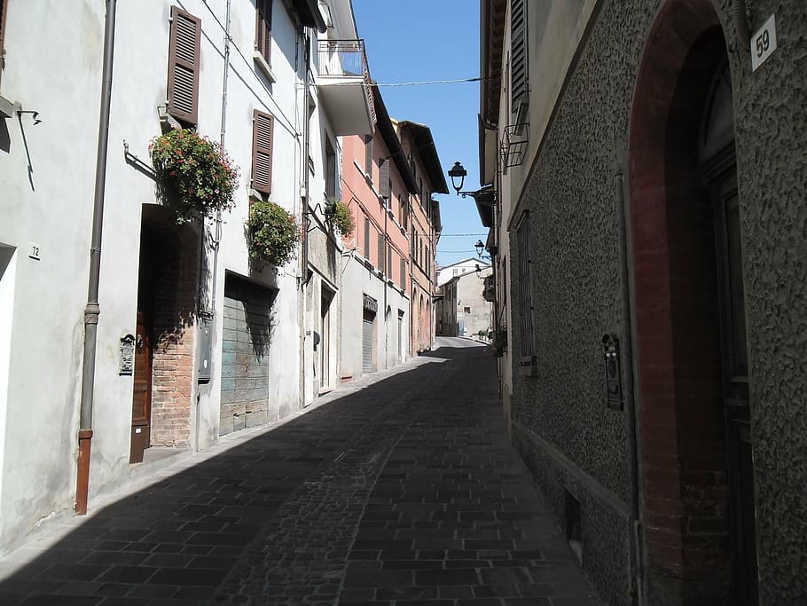bertinoro, historical centre, romagna, hills, architecture HD wallpaper