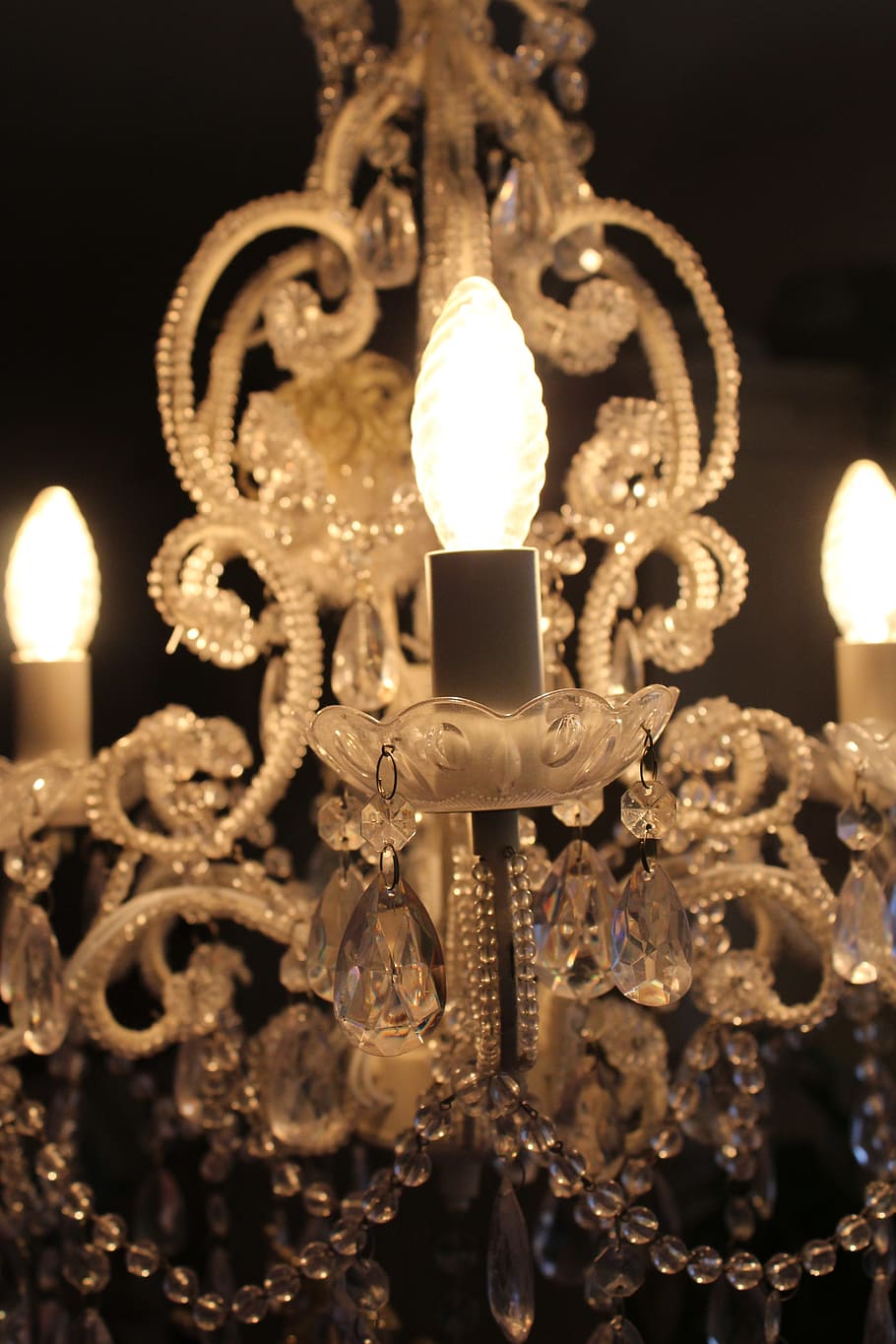 candlestick, light, lamp, close, lighting, ceiling lamp, hell HD wallpaper