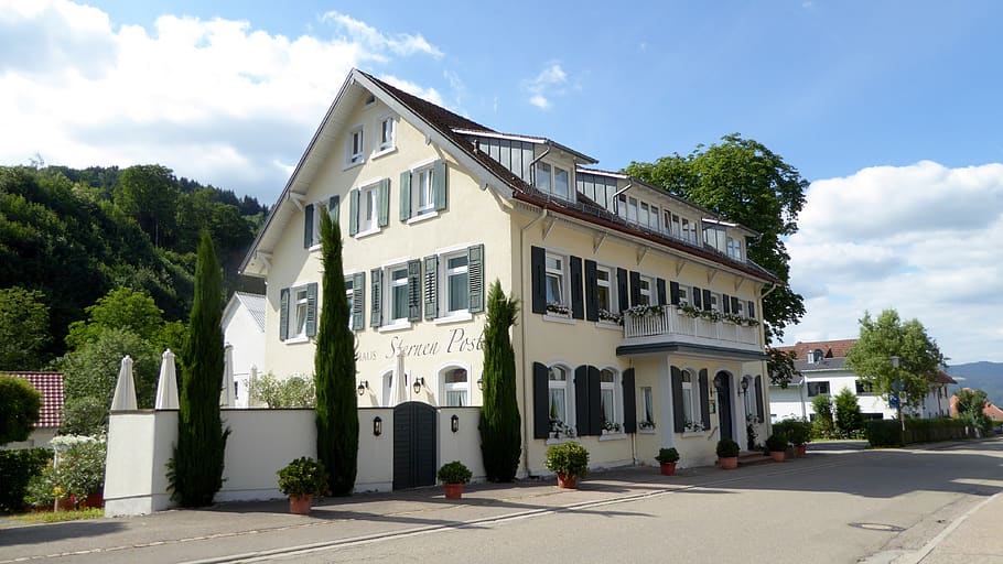 hotel, black forest, architecture, germany, building exterior HD wallpaper
