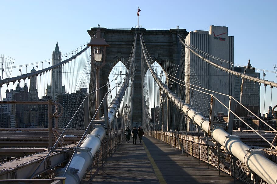 bridge, brooklyn bridge, architecture, built structure, connection HD wallpaper
