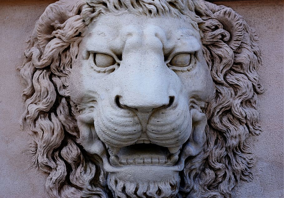 leo, statue, monument, stone, works, history, sculpture, italy HD wallpaper