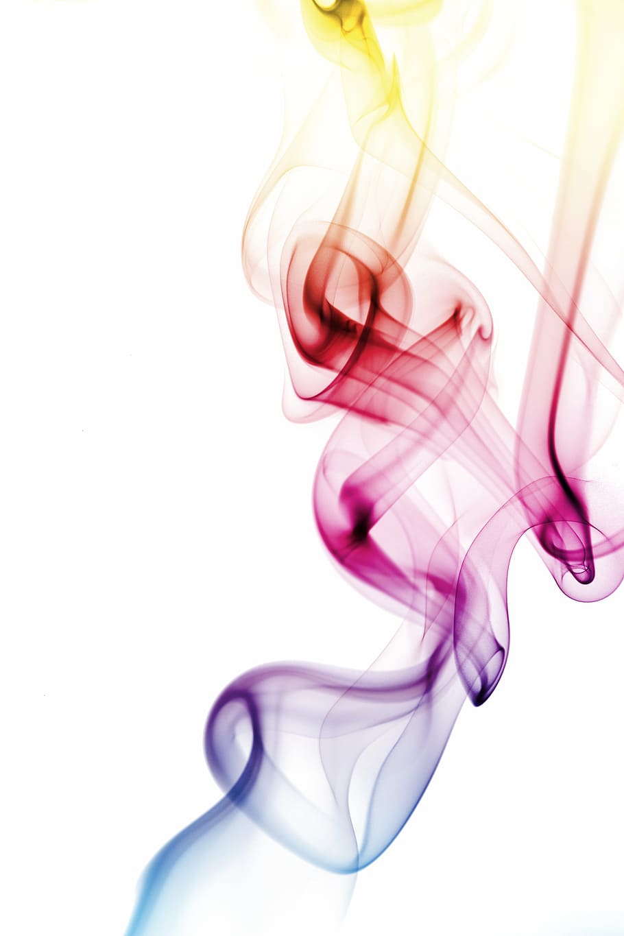 red, blue, and purple smoke illustration, colored, abstract, rainbow