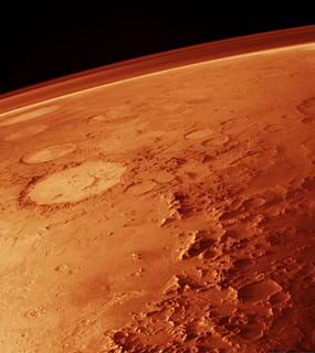 planet surface aerial photography, mars, atmosphere, red planet HD wallpaper
