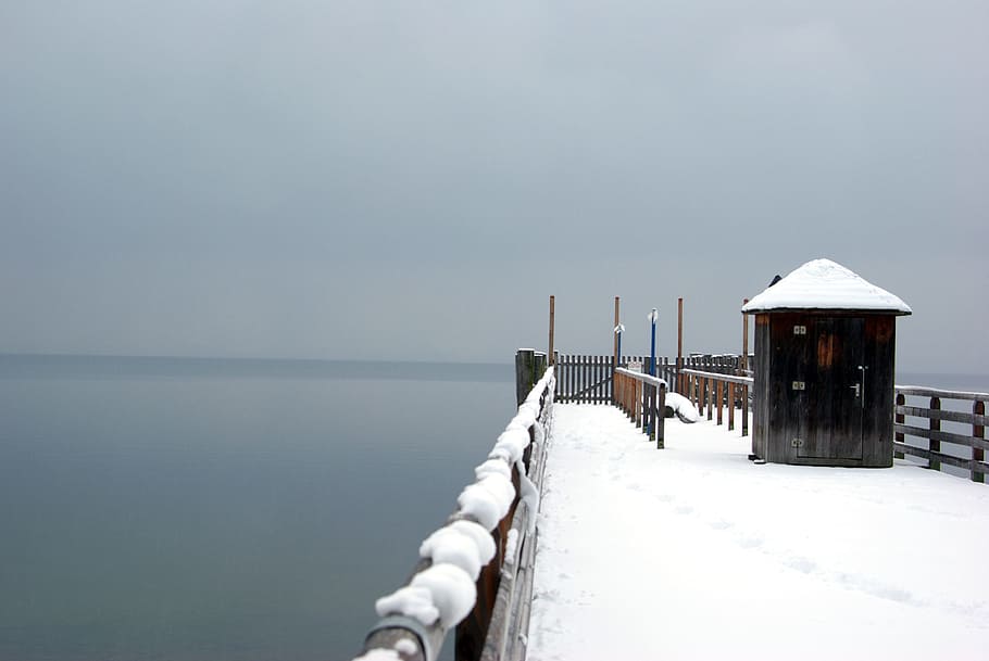 winter, lake, web, cold, snow, fog, wintry, frozen, winter lake HD wallpaper