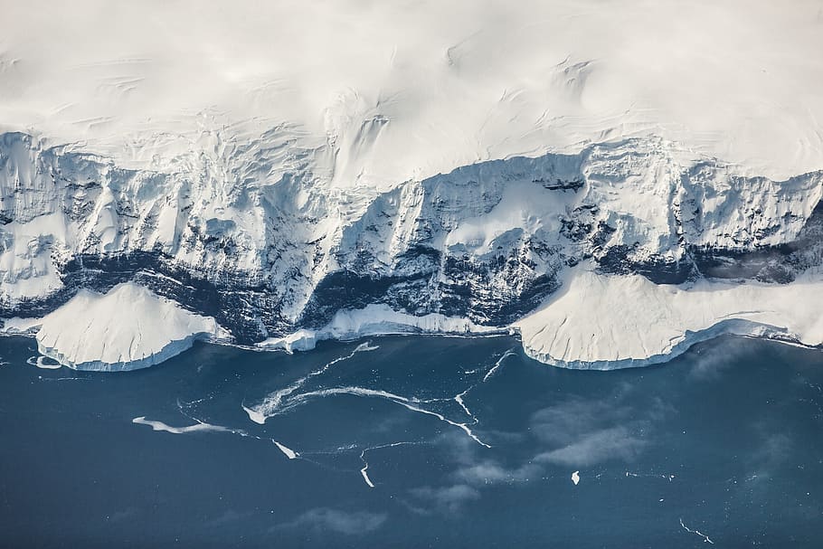 snow, winter, white, cold, weather, ice, aerial, nature, water HD wallpaper
