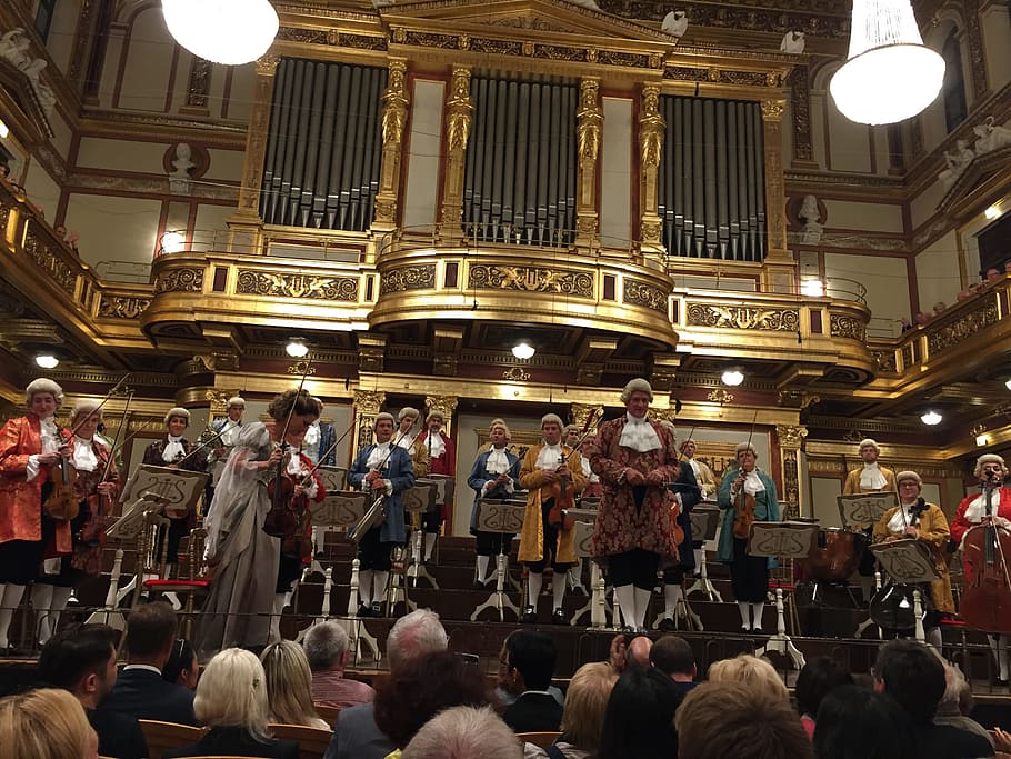 Vienna, Opera, Actors, people, crowd, indoors, large group of people HD wallpaper