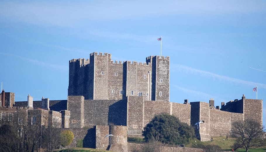 HD wallpaper: Dover, Castle, Fortress, Historical, architecture ...