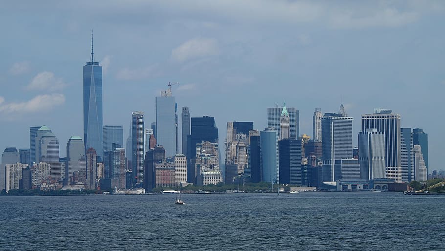 new york, skyline, new york city, skyscrapers, united amsterdam