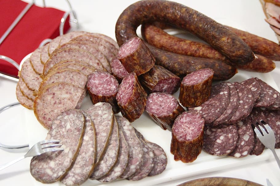 Feast, Blood Sausage, liver sausage, pig-slaughtering, food and drink, HD wallpaper