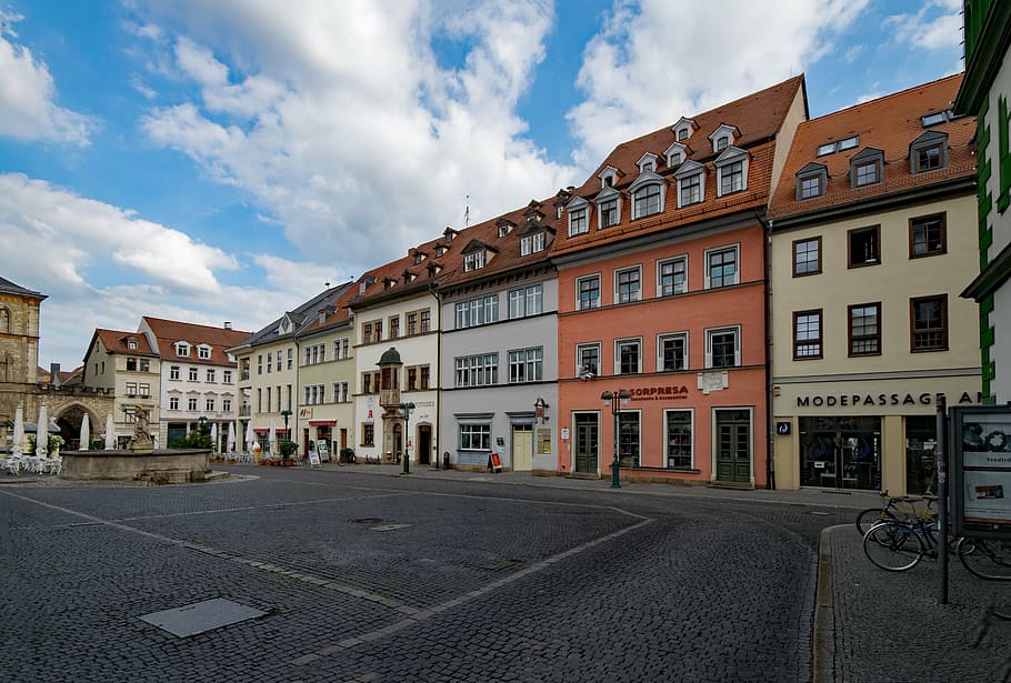 weimar, thuringia germany, old town, old building, places of interest, HD wallpaper