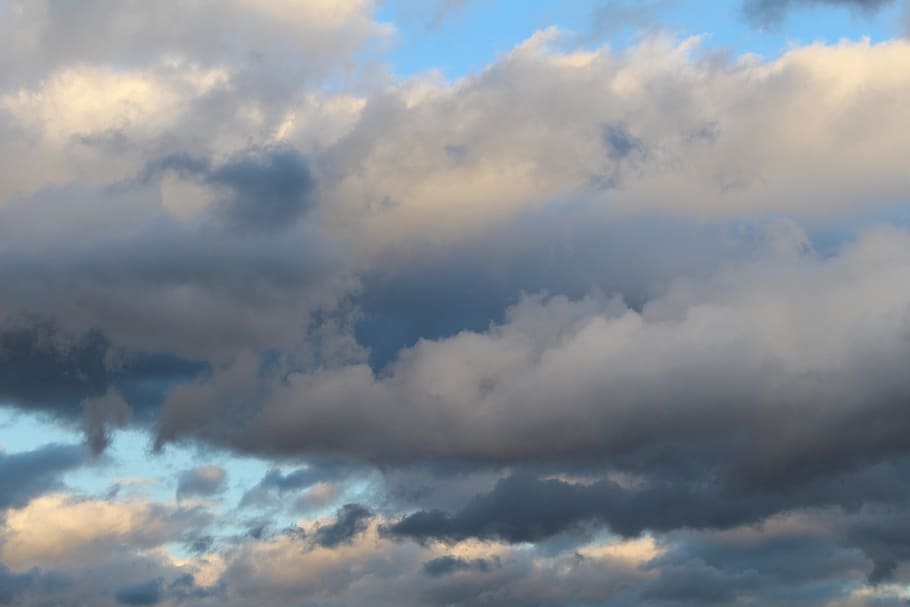 Sky, Blue, Dark Clouds, clouds form, covered sky, front detail HD wallpaper
