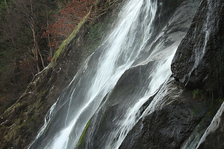 waterfall, nature, river, stream, scenics - nature, motion HD wallpaper