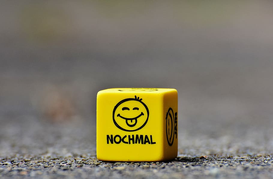 yellow printed box on ground, smiley, again, cube, funny, faces HD wallpaper