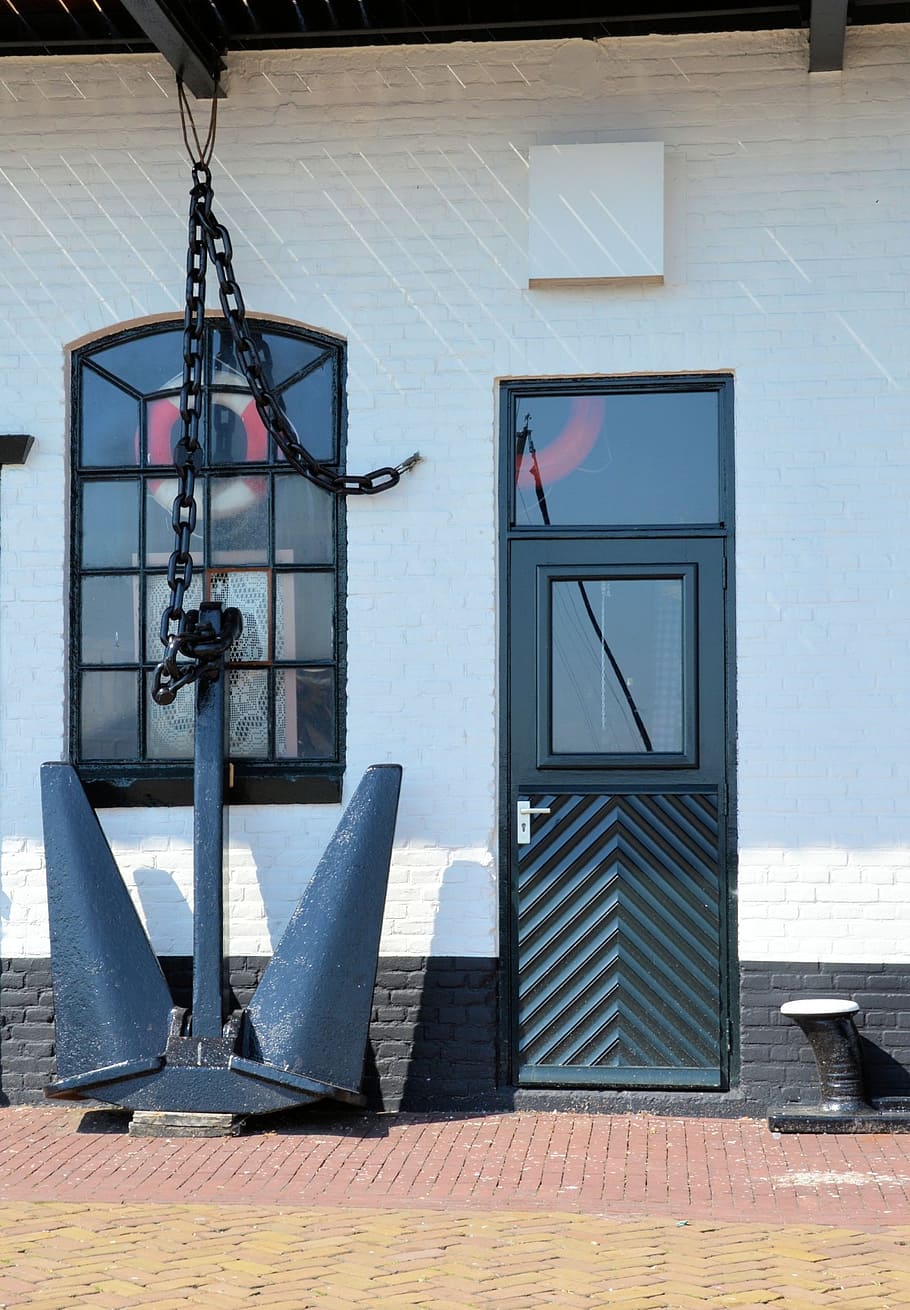 anchor, facade, necklace, set, nautical, holland, architecture HD wallpaper