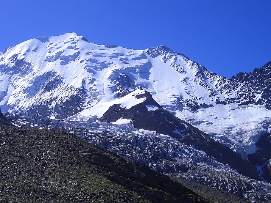 mountains, nature, summit, snow, cold temperature, winter, scenics - nature HD wallpaper