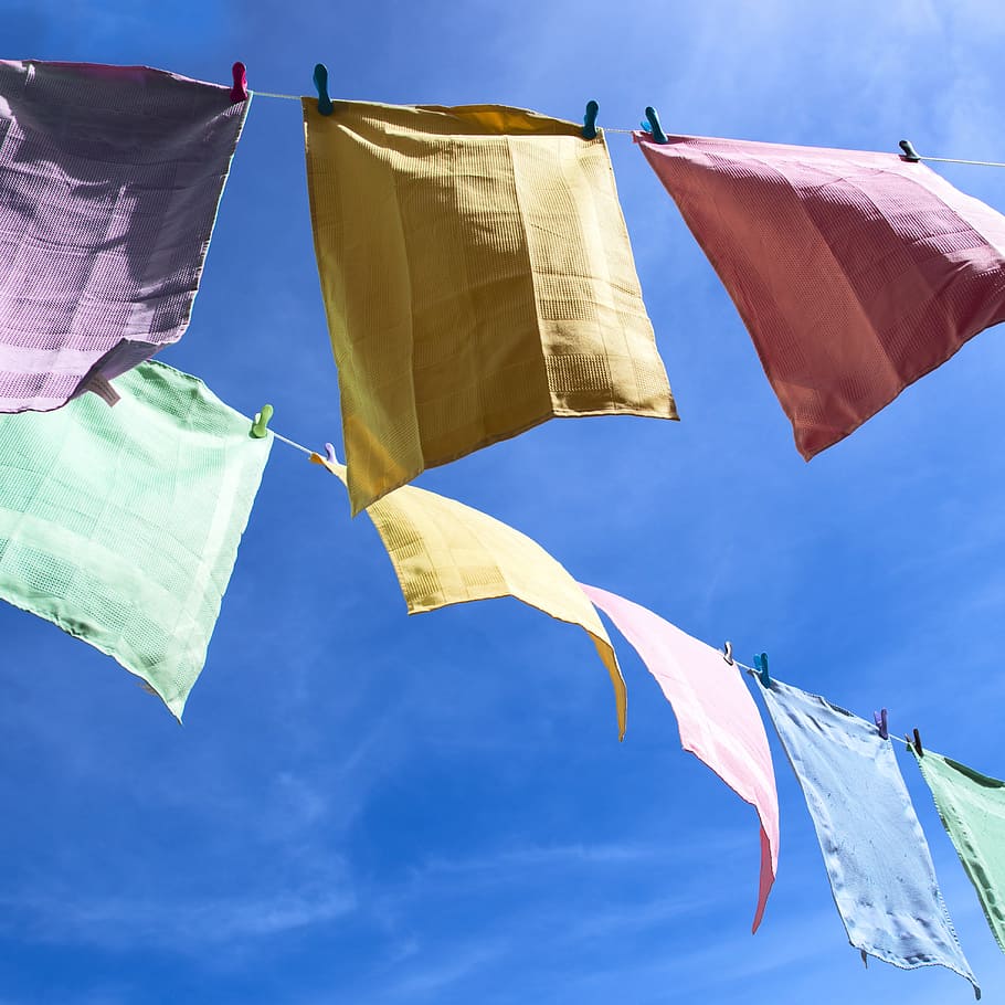 Linen, Dry, Sun, Wind, Dangle, expand, air, dishcloth, flag HD wallpaper