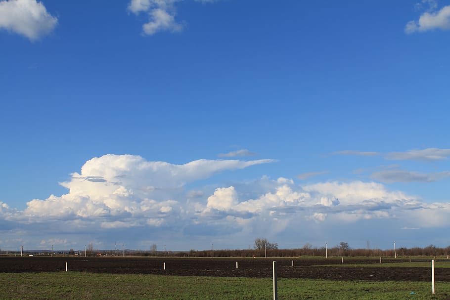 Landscape, Clouds, Mood, Nature, sky, field, cloud - sky, tranquil scene HD wallpaper