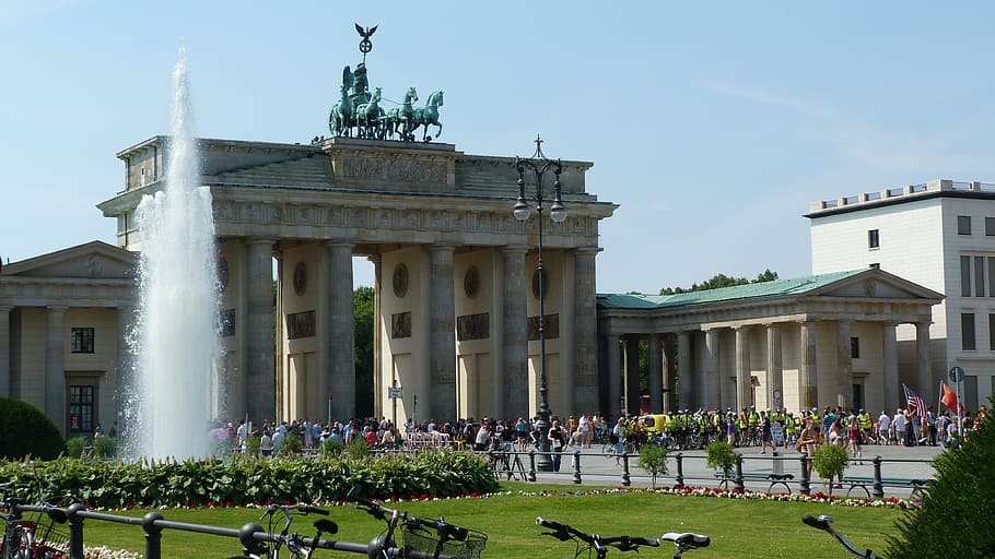 brandenburg gate, berlin, summer, architecture, built structure HD wallpaper