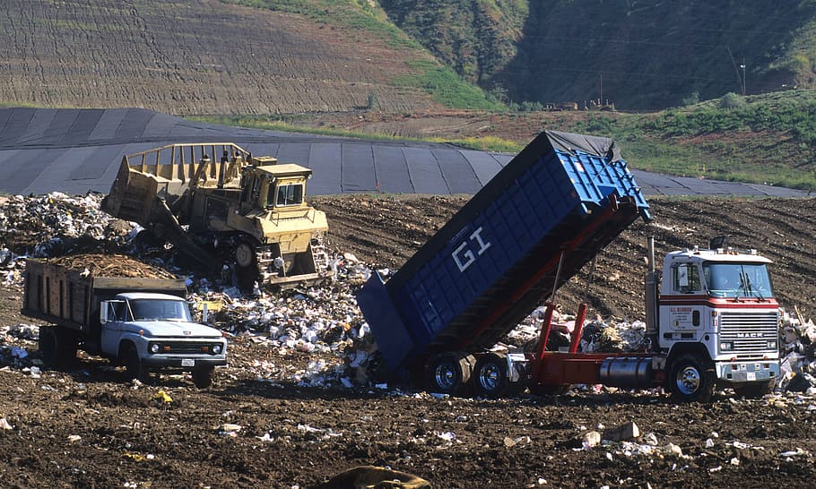 land fill, trash, dump, environment, pollution, sanitary, litter HD wallpaper