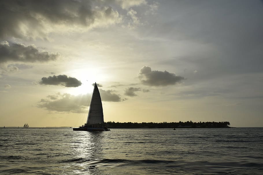 sol, boat, beach, sunset, landscape, water, nature, browse HD wallpaper