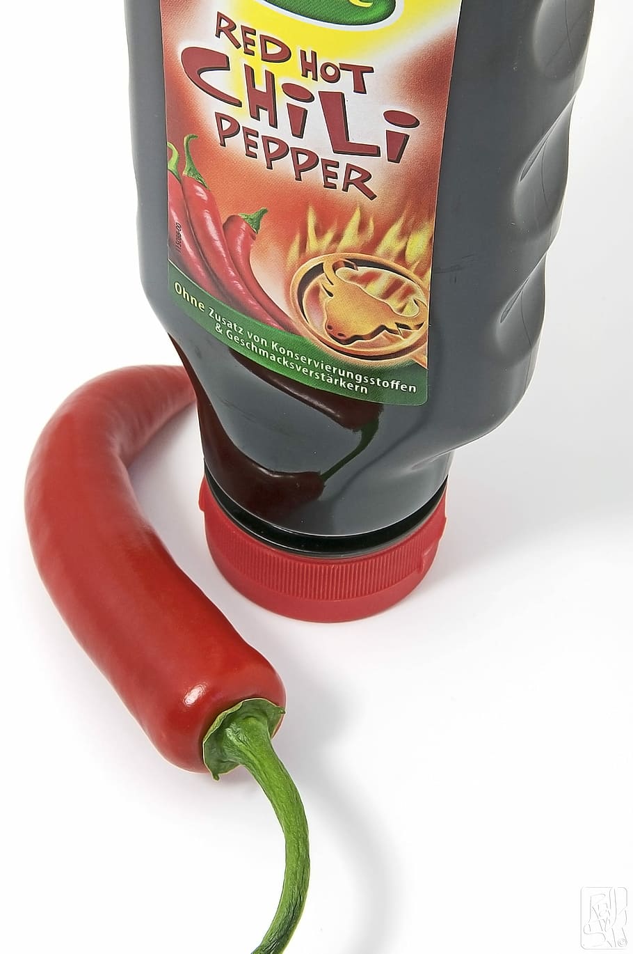 Chili, Sharp, Food, hot, white background, studio shot, no people HD wallpaper