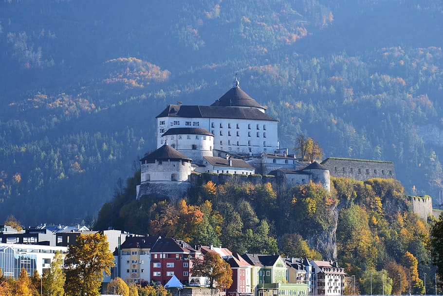 fortress, kufstein, autumn, architecture, built structure, building exterior, HD wallpaper