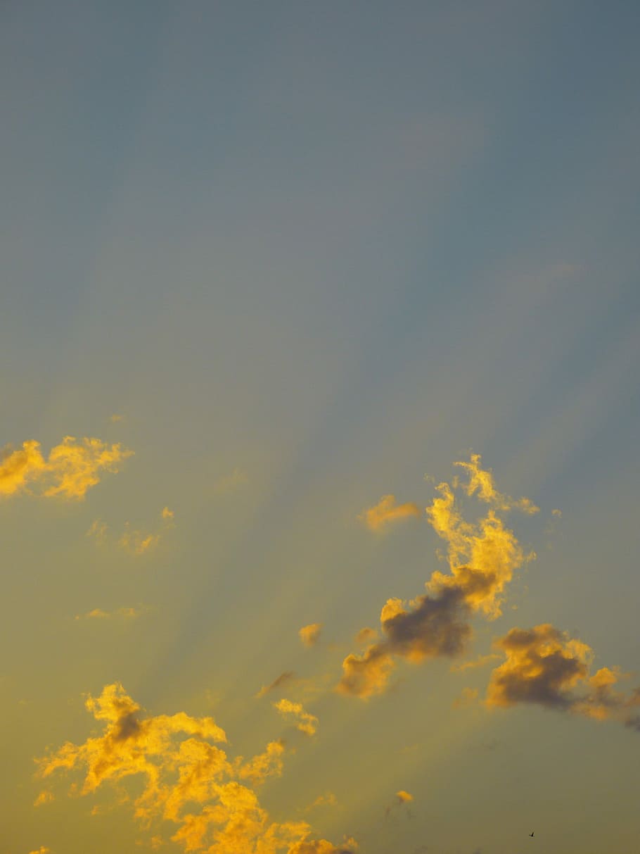 Sky, Sun, Clouds, morgenstimmung, morning, sunrise, mood, cloud - sky HD wallpaper